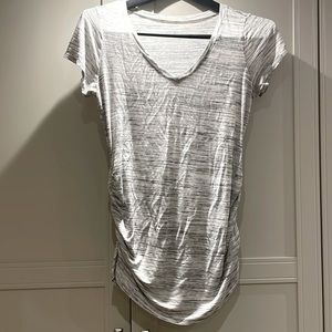 Maternity white/black marble tshirt